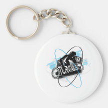 DJ Turntablism - placa giratoria del vinilo de la  Llaveros Personalizados