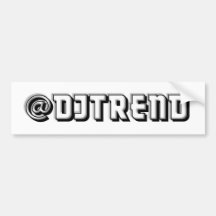 @djtrend pegatina de parachoque
