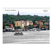 Djurgården, Estocolmo, Ola de la foto… Postales