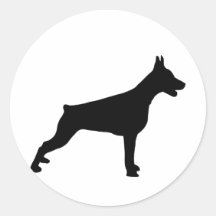 Doberman Pegatina