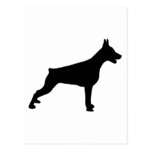 Doberman Tarjeta Postal
