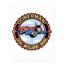 ¡Doberman! Tarjeta Postal