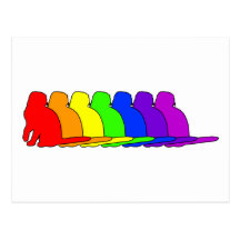 Doblez del escocés del arco iris tarjeta postal