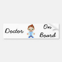 Doctor a bordo pegatina de parachoque