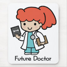 Doctor futuro - chica alfombrilla de ratón