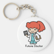 Doctor futuro - chica llavero personalizado