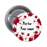 Doctor psico sangriento divertido de Halloween Pin