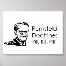 Doctrina de Rumsfeld Poster