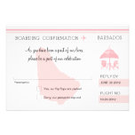 Documento de embarque de RSVP a BARBADOS Comunicado Personalizado
