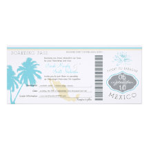 Documento de embarque del boda a México Anuncio Personalizado