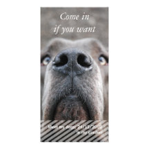 Doggen Nase & Text Personalisierte Photo Karte