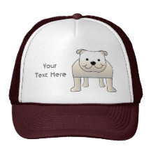 Dogo blanco gorro de camionero