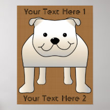 Dogo blanco posters