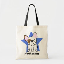 Dogo francés de la estrella de Kawaii Bolsa De Mano