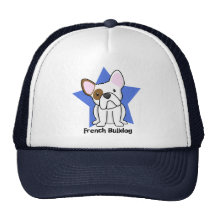Dogo francés de la estrella de Kawaii Gorros Bordados