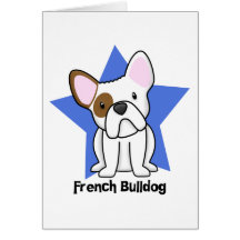 Dogo francés de la estrella de Kawaii Felicitaciones