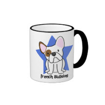 Dogo francés de la estrella de Kawaii Tazas De Café