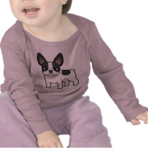 Dogo francés del dibujo animado camiseta