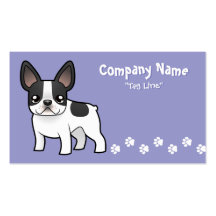 Dogo francés del dibujo animado plantillas de tarjetas de visita