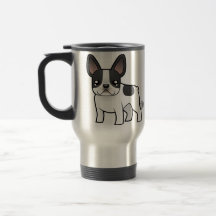 Dogo francés del dibujo animado tazas