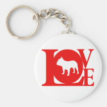 Dogo francés llavero personalizado