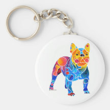 Dogo francés llaveros personalizados
