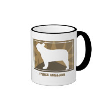 Dogo francés terroso tazas de café