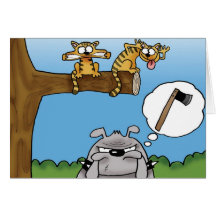 Dogo y gatos tarjetas
