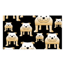 Dogos del cervatillo en negro tarjetas de visita