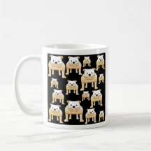 Dogos del cervatillo en negro taza