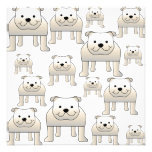 Dogos ingleses, blancos. Modelo de los perros Invitaciones Personalizada