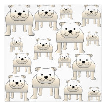 Dogos ingleses, blancos. Modelo de los perros Invitaciones Personalizada