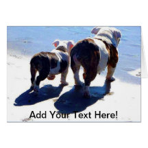 Dogos ingleses tarjeta