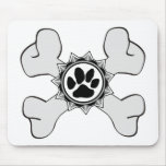 DogsRule_Logo_CrossBones Tapetes De Ratones
