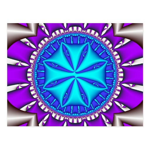 dólar de arena - arte del fractal tarjetas postales