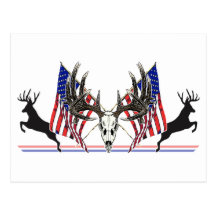 Dólar patriótico del Whitetail Tarjeta Postal