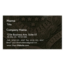Dólares macros de dinero de las cuentas plantilla de tarjeta personal