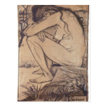 Dolor de la descripción que dibuja el museo y el a postal