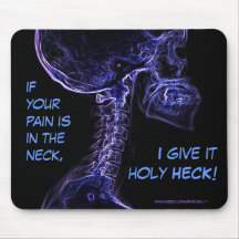 "Dolor en cuello…" mousepad de la quiropráctica (d Alfombrilla De Raton