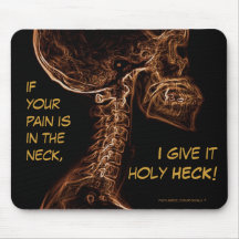 "Dolor en cuello…" mousepad (marrón) de la quiropr Alfombrilla De Raton