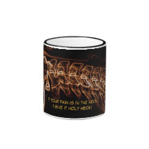 "Dolor en cuello." vers (marrones) de la taza de l