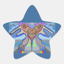 DOMUHAA CHAAL - Monstruo del extranjero del lechón Calcomanía Forma De Estrellae
