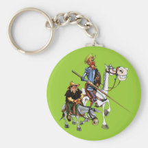 DON QUIJOTE, SANCHO,… - Llavero-Cervantes