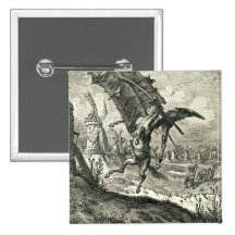 Don Quijote y los molinoes de viento Pins