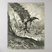 Don Quijote y los molinoes de viento Posters