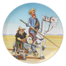 DON QUIJOTE y SANCHO - 400 años de amistad Platos De Comidas