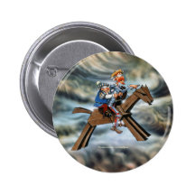 DON QUIJOTE y SANCHO - chapa del prendedor del bot Pins