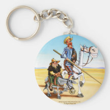 DON QUIJOTE y SANCHO KEYCHAIN- IVth. Centenario Llavero