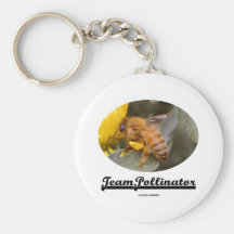 Donadora de polen del equipo (abeja en la flor ama llavero personalizado