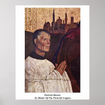 Donantes del retrato por el amo del Pieta de Aviñó Poster